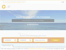 Tablet Screenshot of casasnorayformentera.com